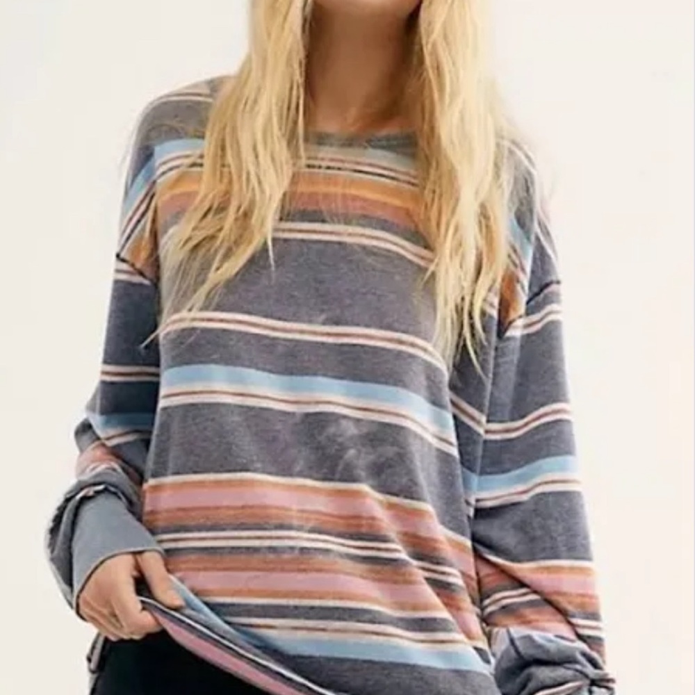 We the Free Arielle long sleeve tshirt Aztec Print